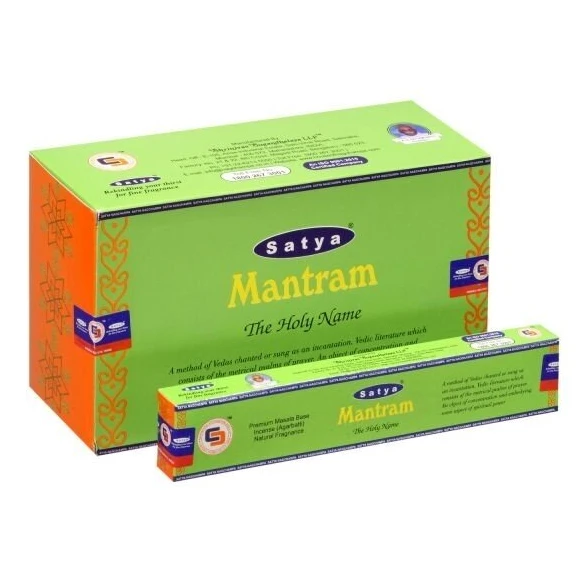 Grandininis pjūklas Rankų darbo smilkalai „The Holy Name“ (15 g), MANTRAM Satya