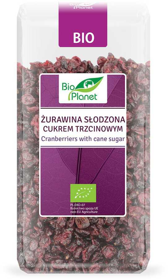 Spanguolės pasaldintos cukranendrių cukrumi, BIO PLANET 400g.