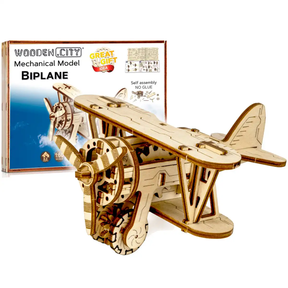 Dėlionė Wooden city Mediniai 3D galvosūkiai - dvipusis dvipusis plokštuma