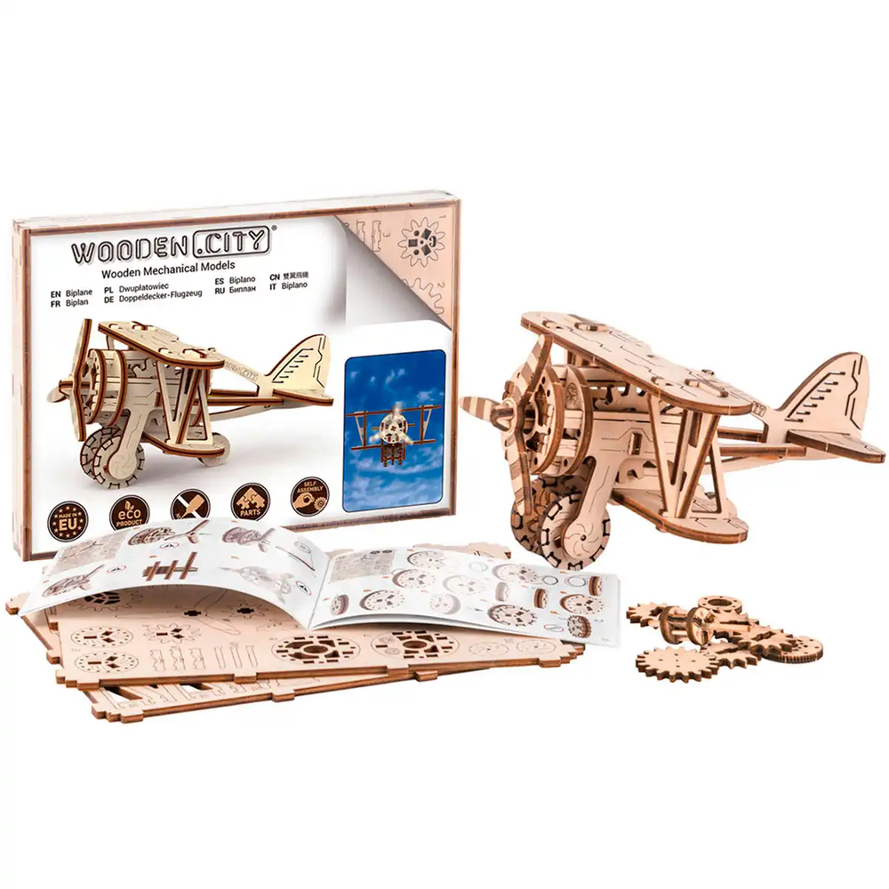 Dėlionė Wooden city Mediniai 3D galvosūkiai - dvipusis dvipusis plokštuma