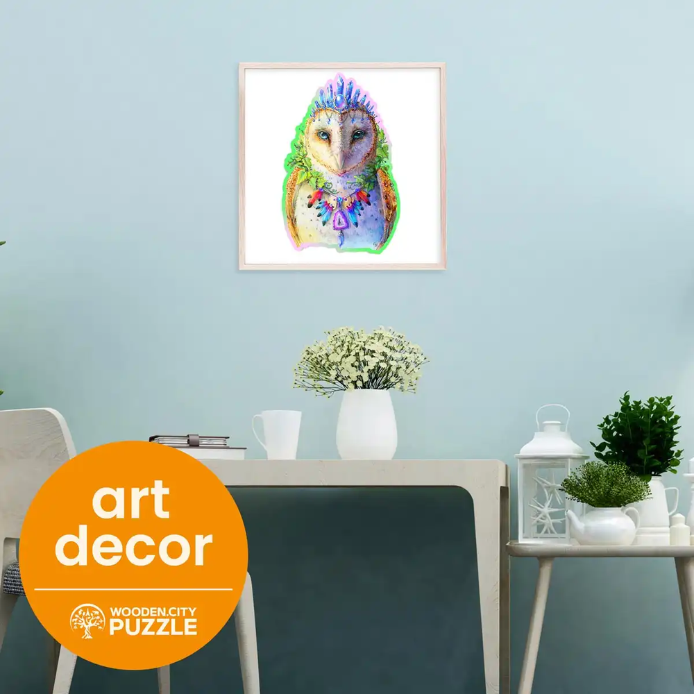 Hobilt Medinė dėlionė Woodencity Dapper Owl 150, detalių