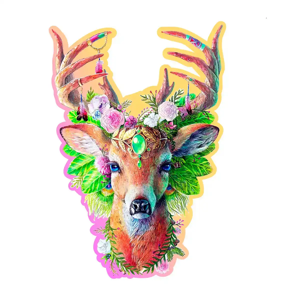 Hobilt Medinė dėlionė Woodencity Modish Deer, 250 detalių