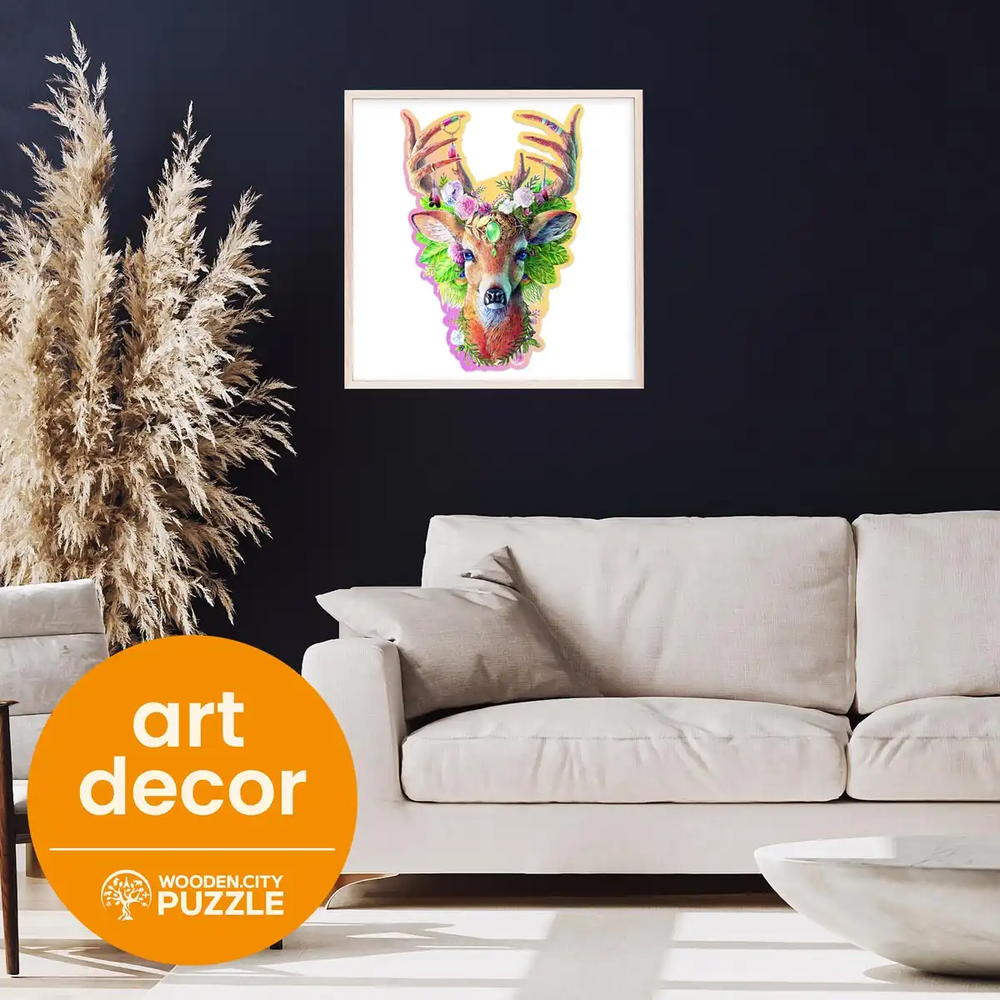 Hobilt Medinė dėlionė Woodencity Modish Deer, 250 detalių