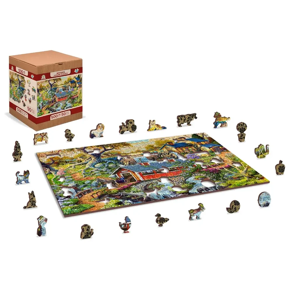 woodencity WOODEN CITY 3D Dėlionė - Kaimo Tiltai, 505 elementai