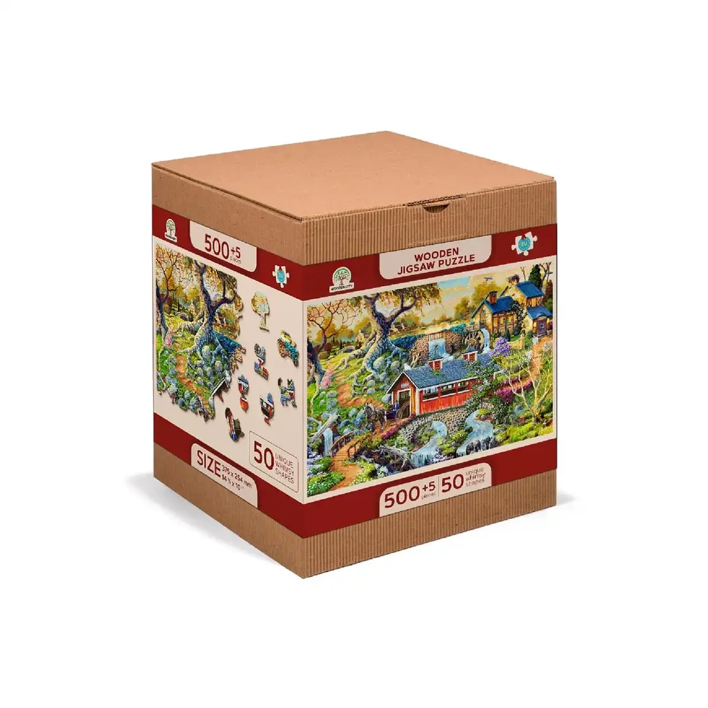 woodencity WOODEN CITY 3D Dėlionė - Kaimo Tiltai, 505 elementai