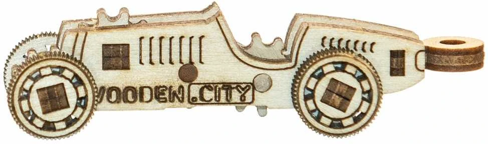 Dėlionė WOODEN CITY 3D Mediniai Galvosūkiai Sportiniai Automobiliai