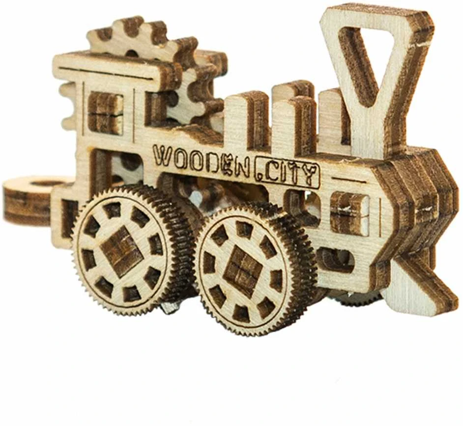 WOODEN CITY 3D Mediniai Dėlionė Transportas