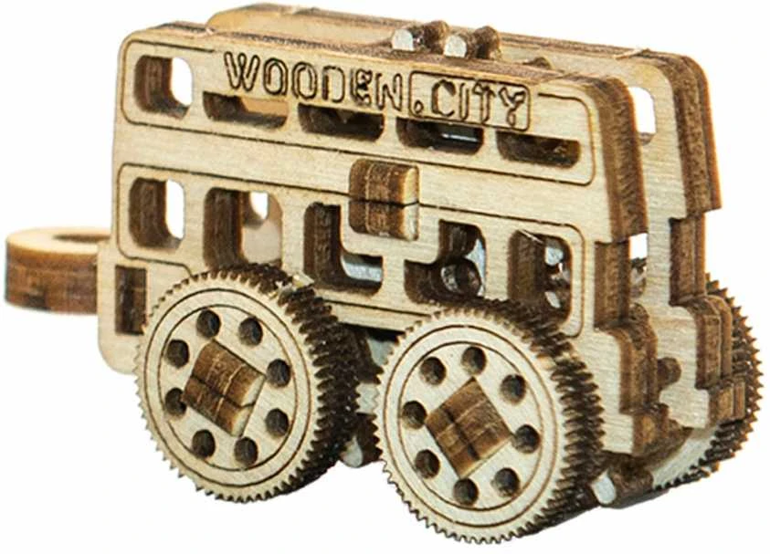 WOODEN CITY 3D Mediniai Dėlionė Transportas