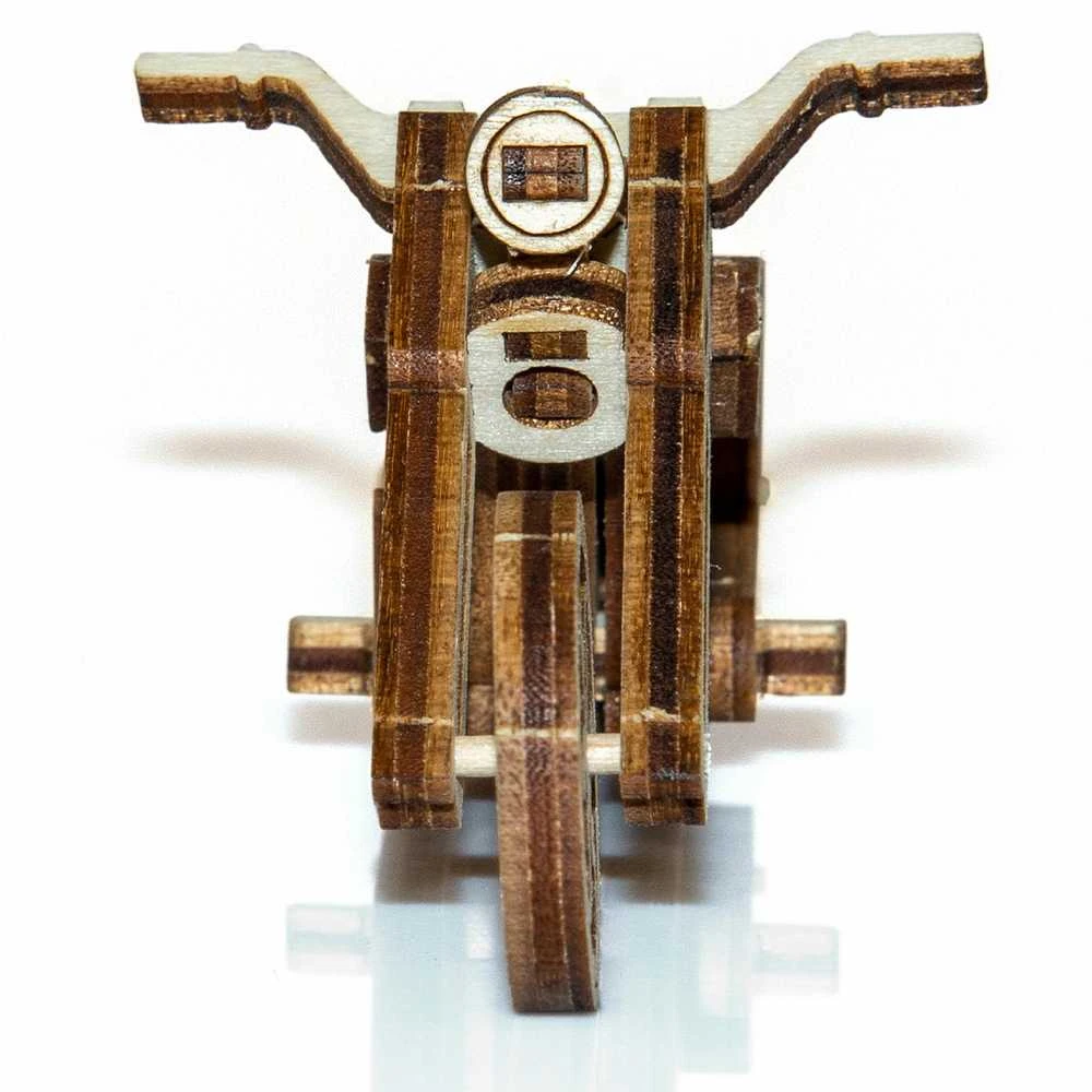 Wooden City Wooden.City 3D medinis motociklo dėlionė – Chopper valdiklis