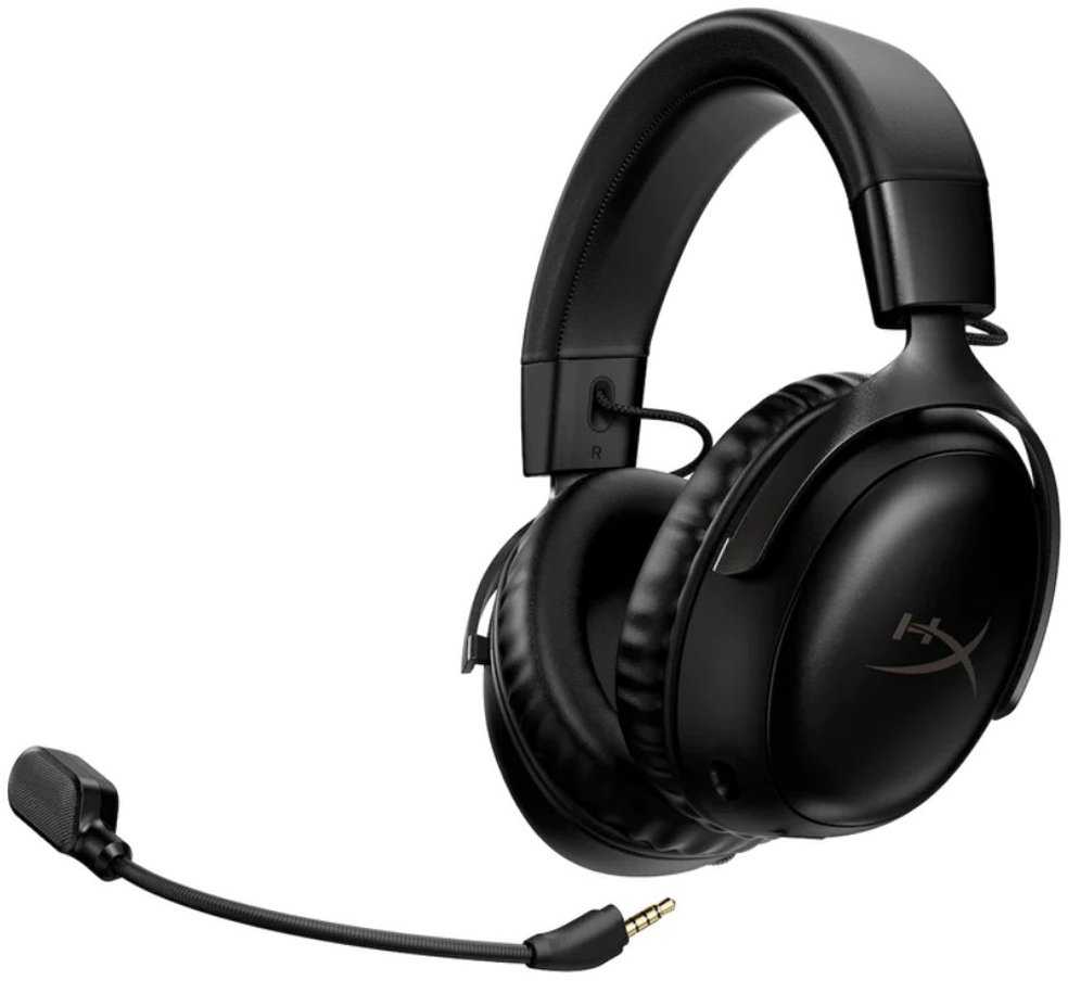 HyperX Cloud III belaidės žaidimų ausinės su mikrofonu, Juodos
