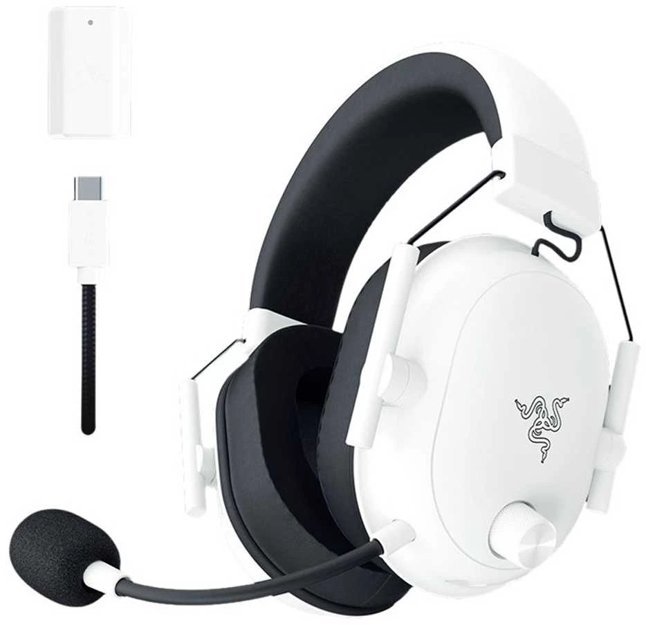 Razer Ausinės BlackShark V2 HyperSpeed, Baltos