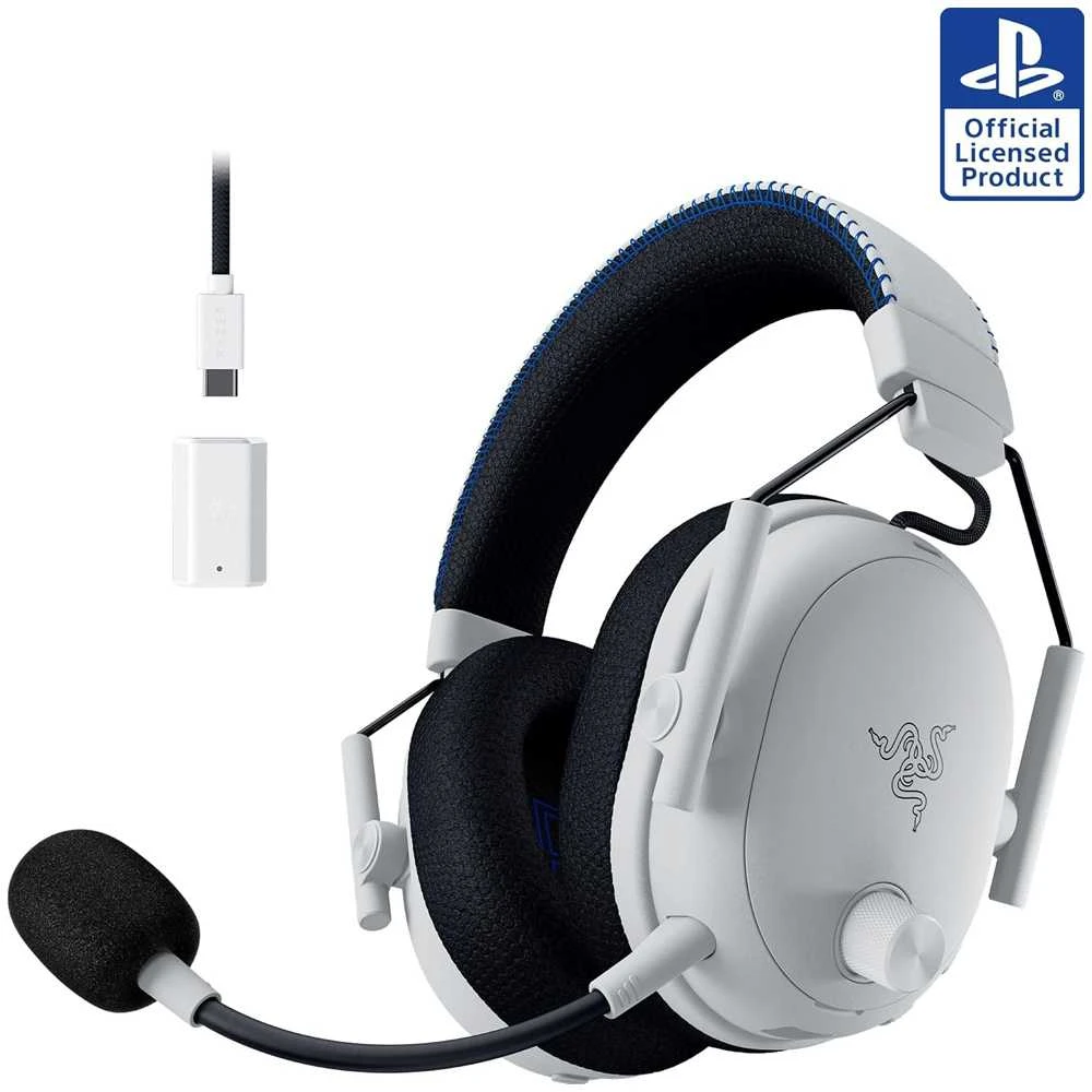 Razer BlackShark V3 Pro skirta PlayStation Ausinės Žaidimams, Over-Ear,Belaidės, Baltas | Razer