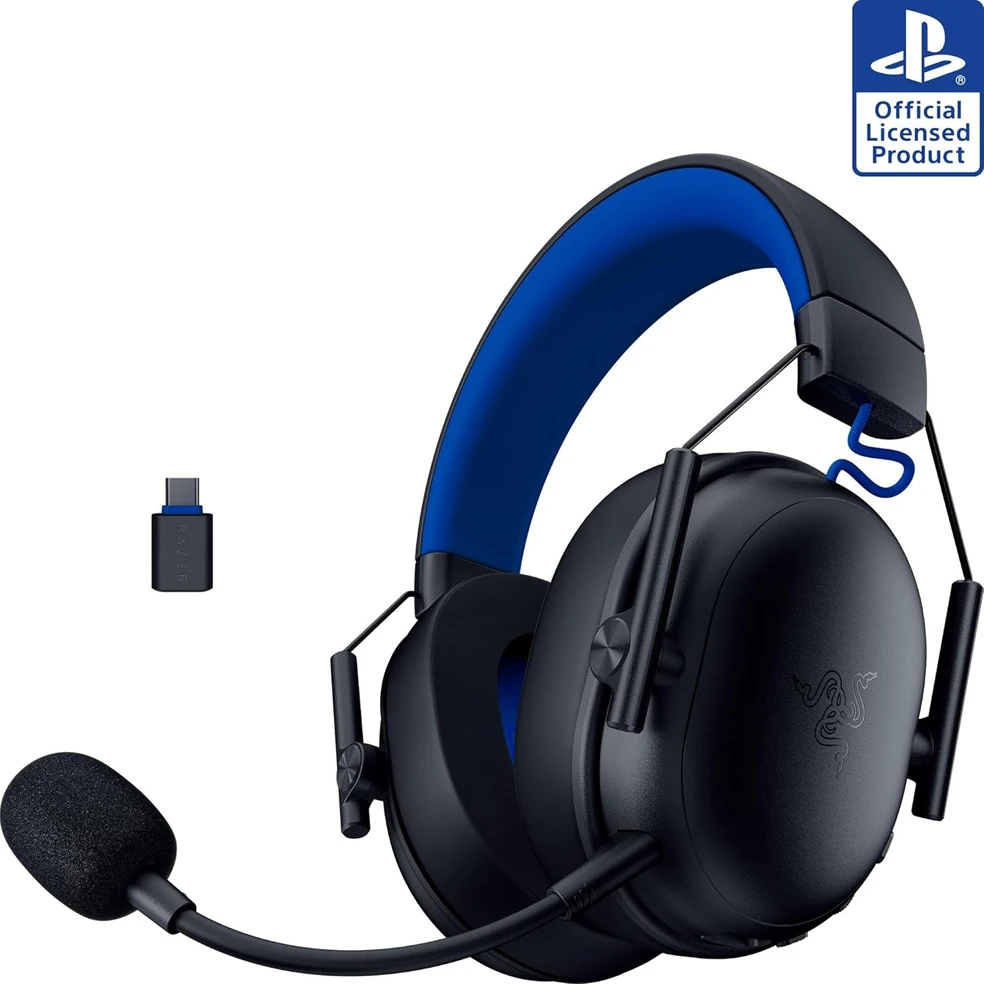 „Razer“ žaidimų ausinės, skirtos „PlayStation“ | „BlackShark V3 X HyperSpeed“ | Juodas