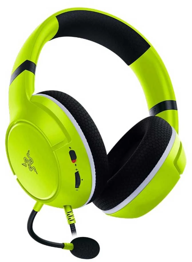 Razer Ausinės Žaidimams / skirta  Xbox, su mikrofonu, Lime, su laidu