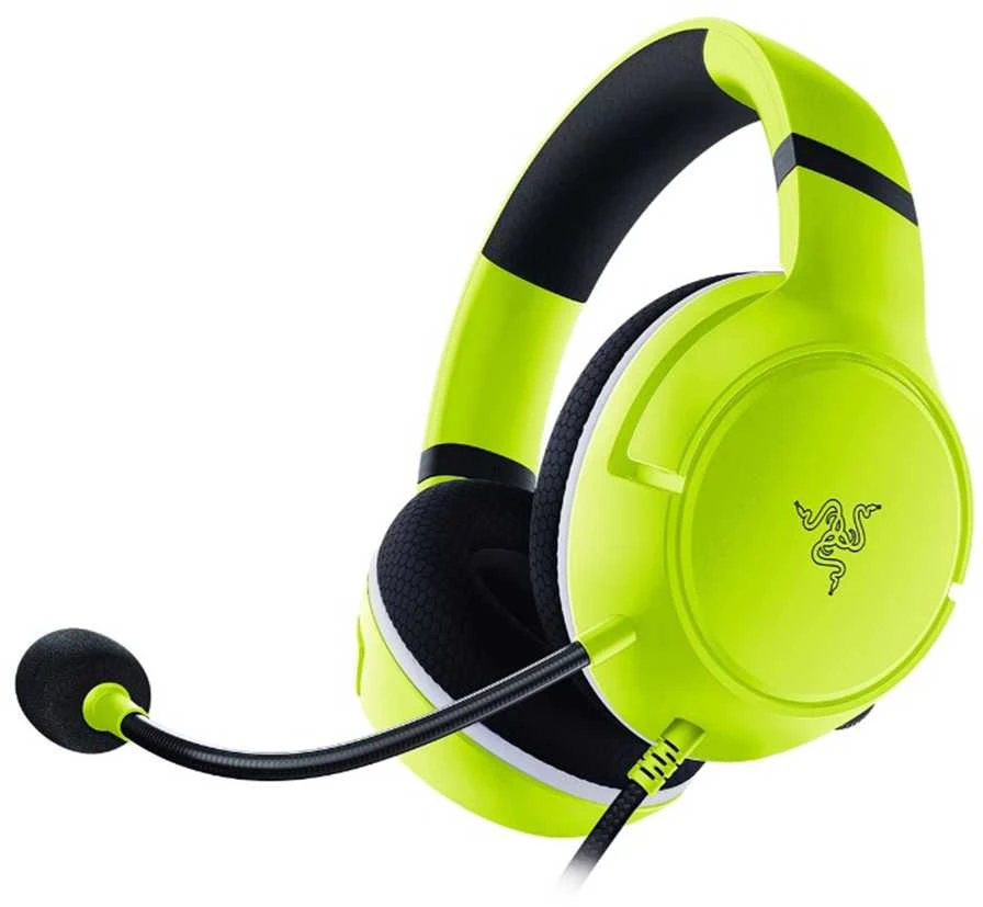 Razer Ausinės Žaidimams / skirta  Xbox, su mikrofonu, Lime, su laidu