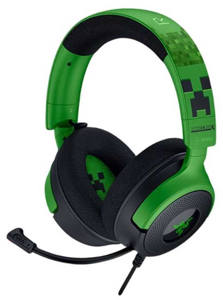 RAZER Kraken V4 X Laidinės žaidimų ausinės | Minecraft Edition | USB