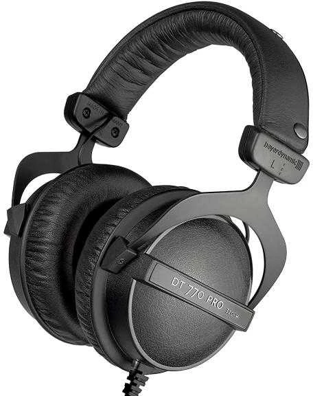 Studijinės ausinės Beyerdynamic DT 770 PRO, 32 omų, Juodos