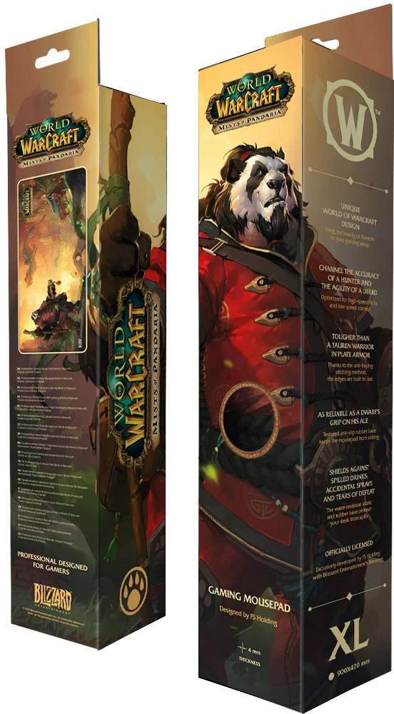 Blizzard World of WarCraft - Pandaren With Lanters - Pelės kilimėlis