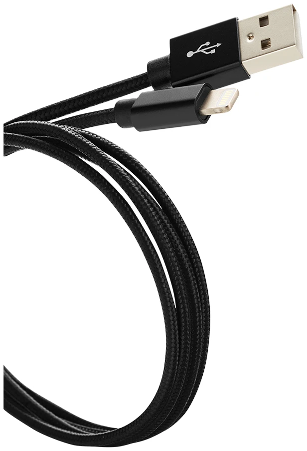 CANYON kabelis MFI-3 Lightning 12W 1m Juodas