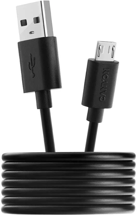 CANYON laidas UM-1 MicroUSB 5W 1m Juodas