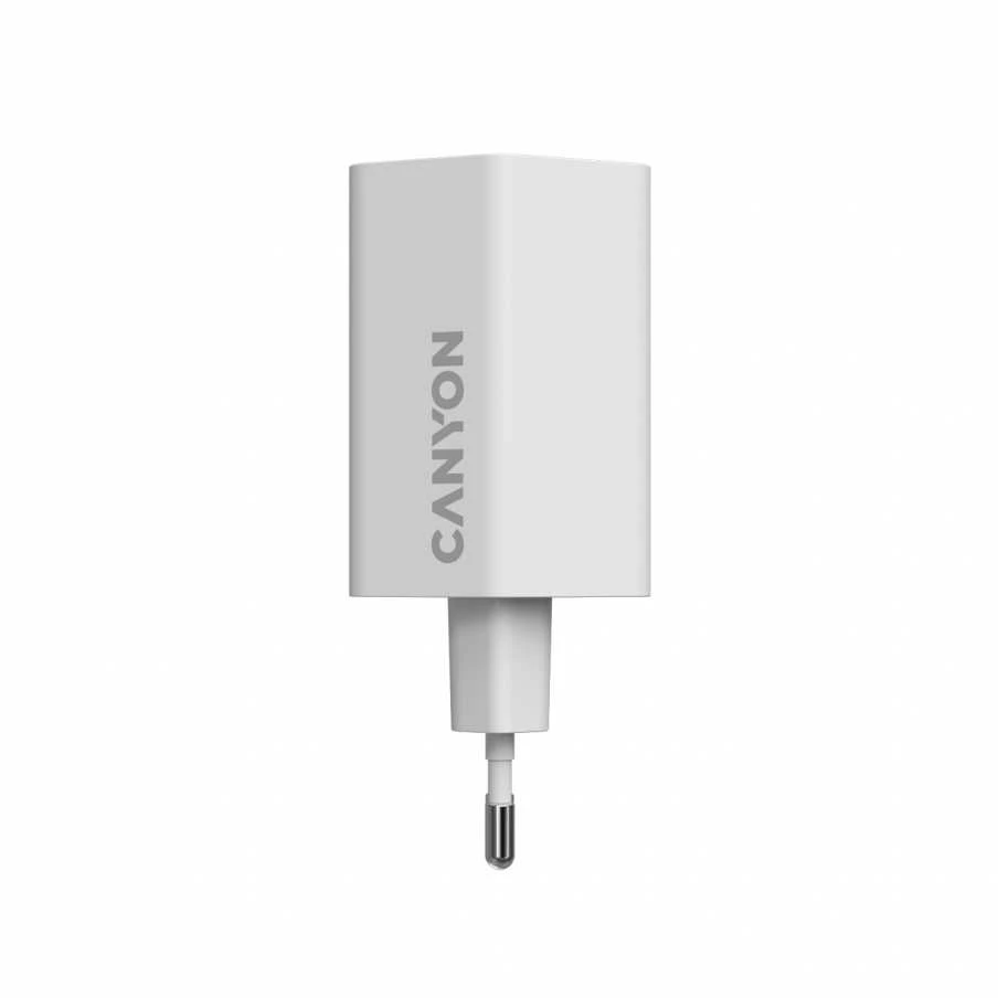 CANYON įkroviklis HEXAGON 65 GaN 65W 2xPD 1xQC EU Baltas