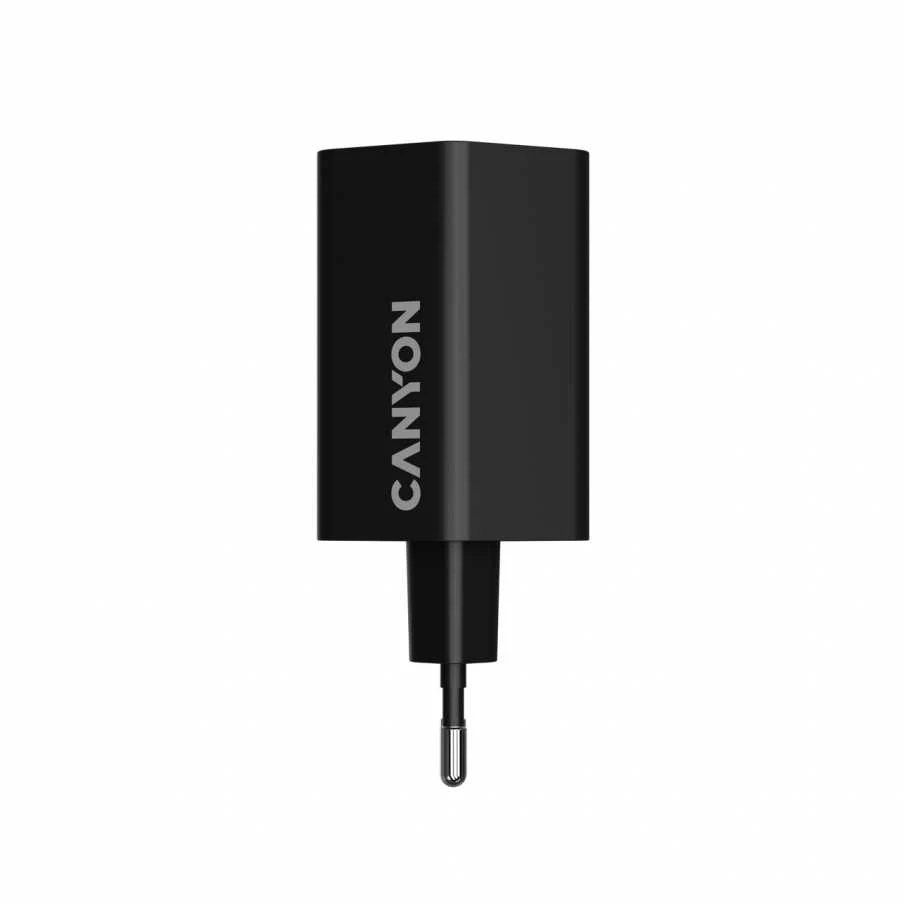 CANYON įkroviklis HEXAGON 65 GaN 65W 2xPD 1xQC EU Juodas