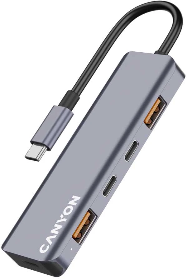 CANYON hub DS-18 5in1 USB-C Pilkas