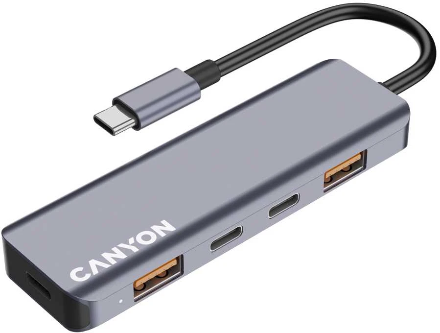 CANYON hub DS-18 5in1 USB-C Pilkas