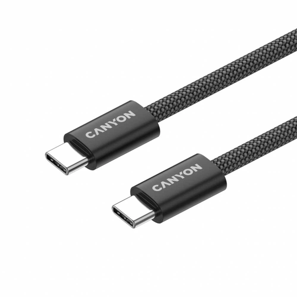 CANYON kabelis OnWire 60MG C-C 60W magnetinis pintas 1m Juodas