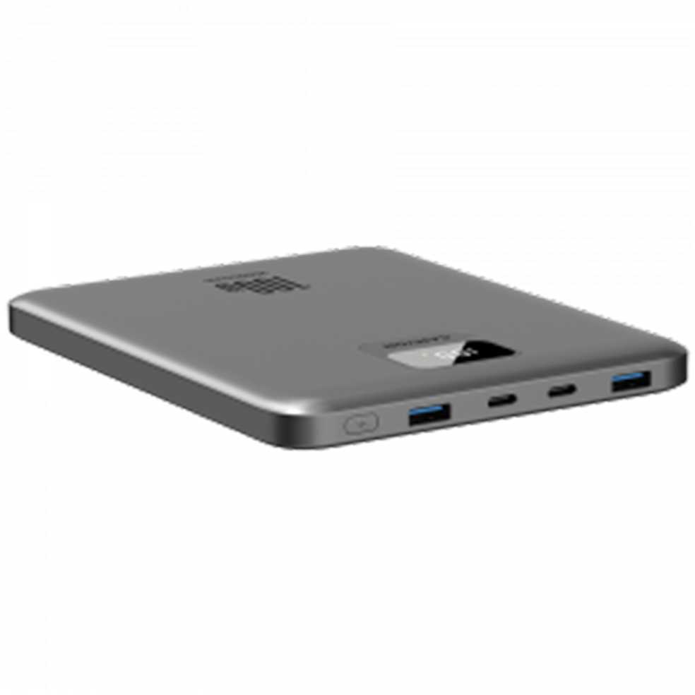Canyon Powerbank PB-2008 LED 20000 mAh PD100W QC3.0 tamsiai pilka