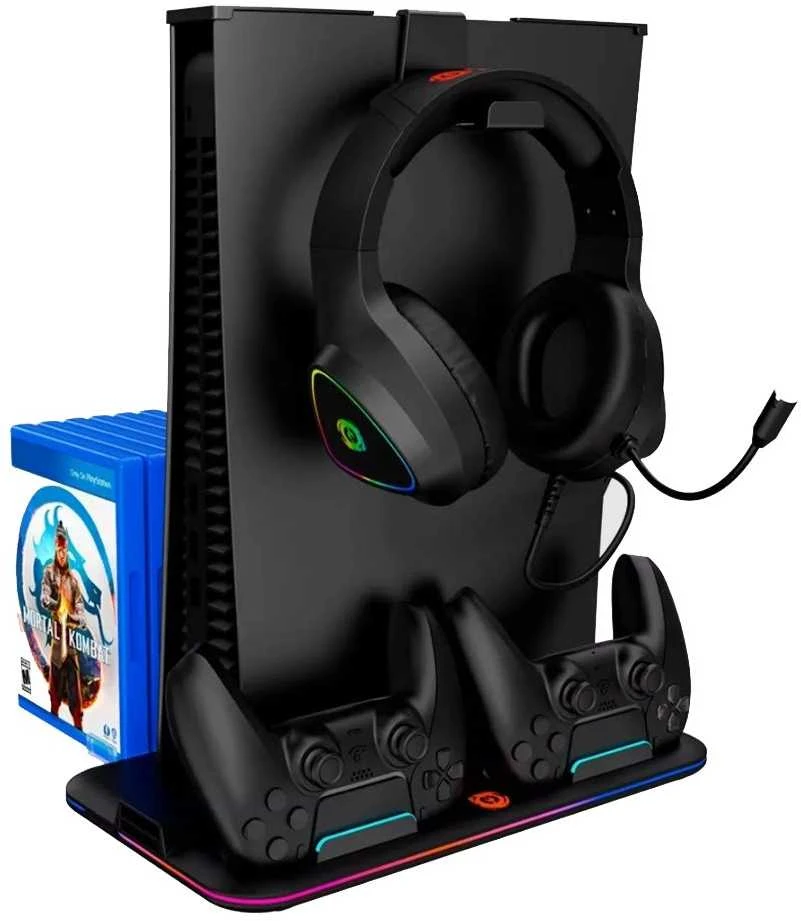 CANYON šaldymo stovas CS-5 RGB PS5 Charge Juodas