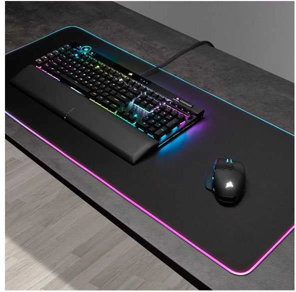 Pelės kilimėlis žaidimams Corsair MM700 RGB Extended Mouse Pad, 930mm x 400mm x 4mm