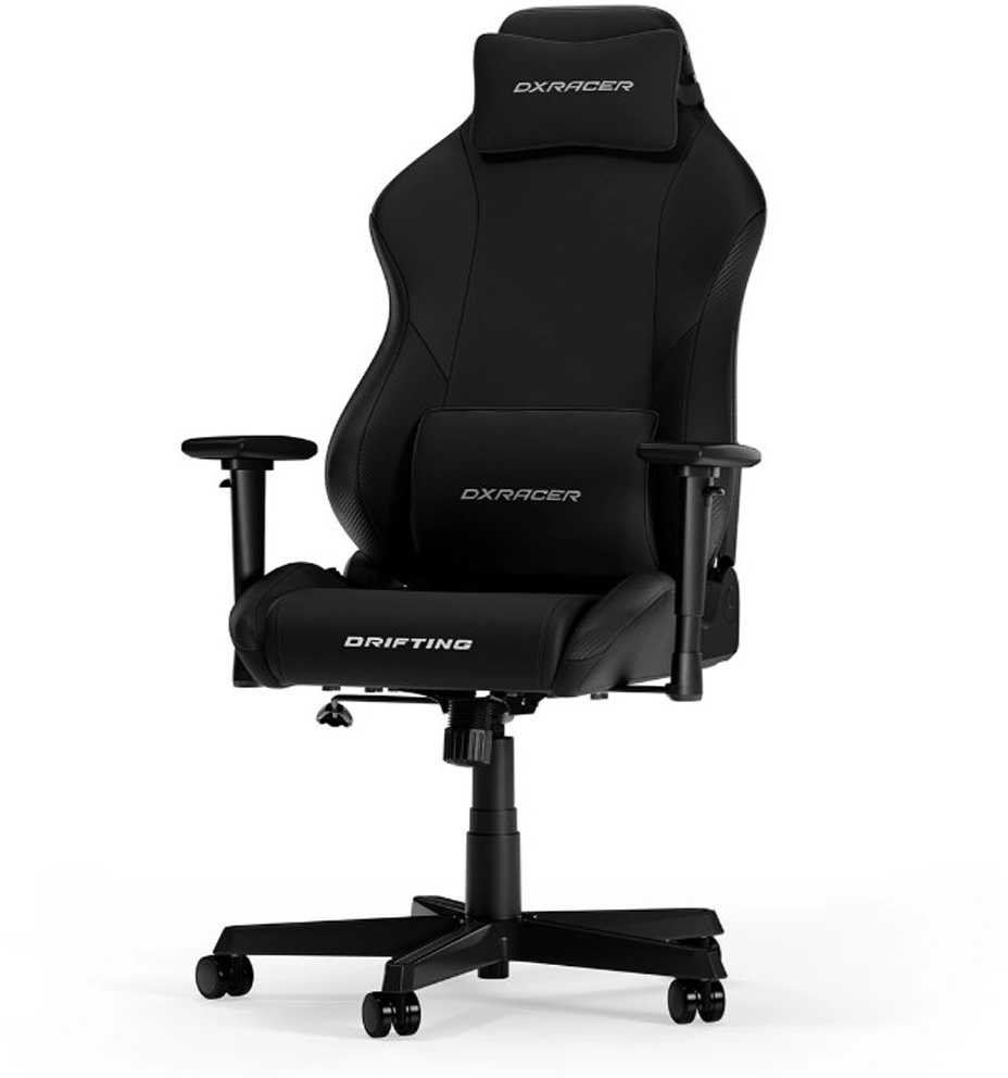 Ergonominė biuro ir žaidimų kėdė DXRacer DRIFTING L, EPU oda, juodos spalvos