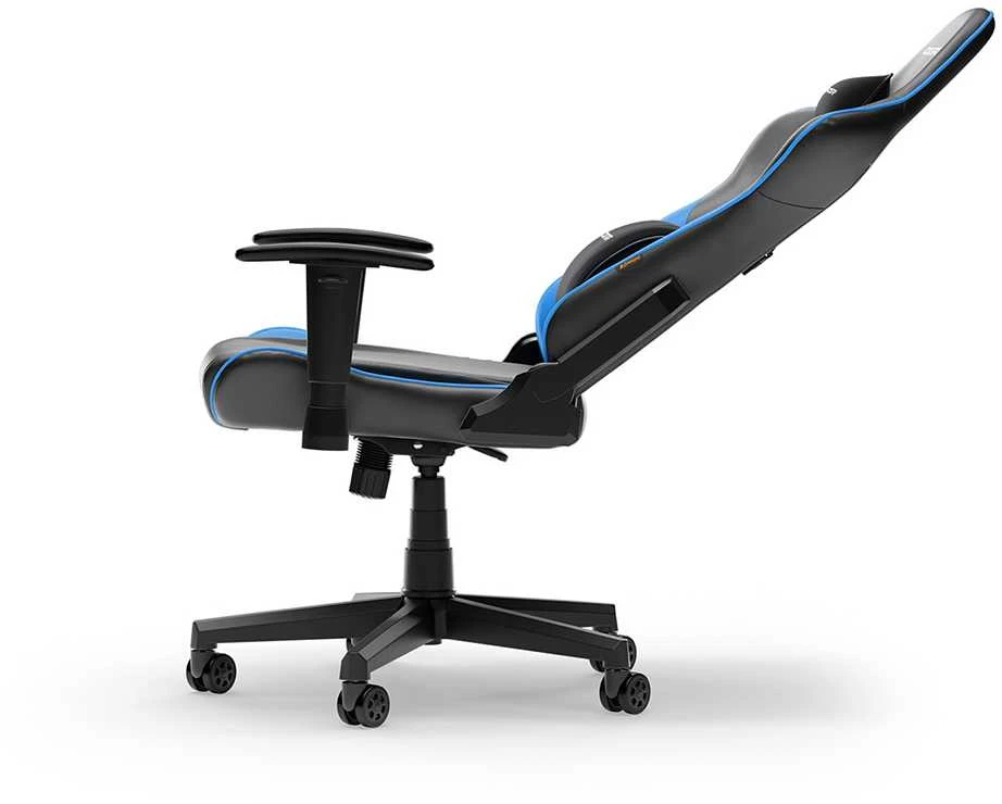 DXRACER Prince Series L juoda - mėlyna dirbtinės PVC odos ergonominė kėdė (F24-LTC-NB)