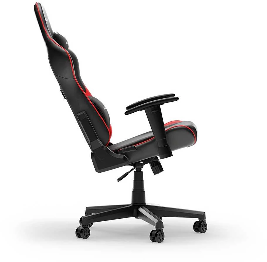 DXRACER Prince Series L juoda - raudona dirbtinės PVC odos ergonominė kėdė (F24-LTC-NR)