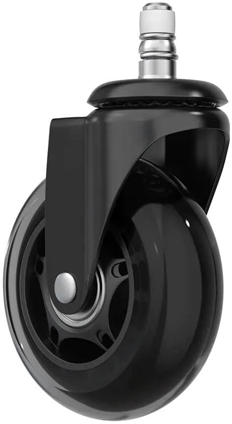 DXRACER Rollerblade 3" guminiai ratukai kėdėms (juodi) (5 vnt.)