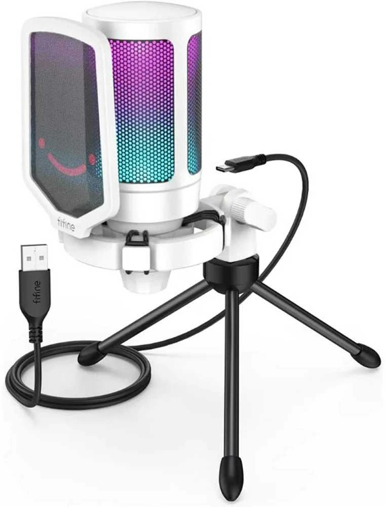 Fifine AmpliGame A6V RGB Baltas