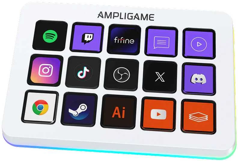 FIFINE Ampligame D6 Stream Deck Baltas