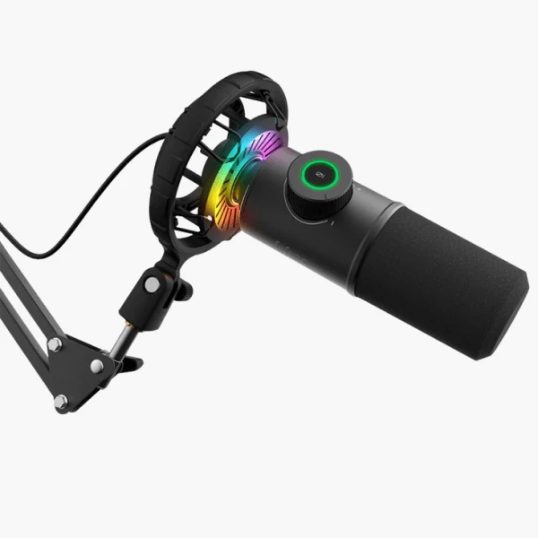 FIFINE K658 kardioidinis laidinis mikrofonas su RGB | USB