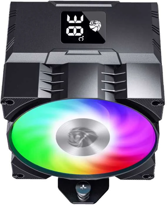 Gamemax CPU Air Cooler | GAMMA 90 DIGITAL BK | Juodas