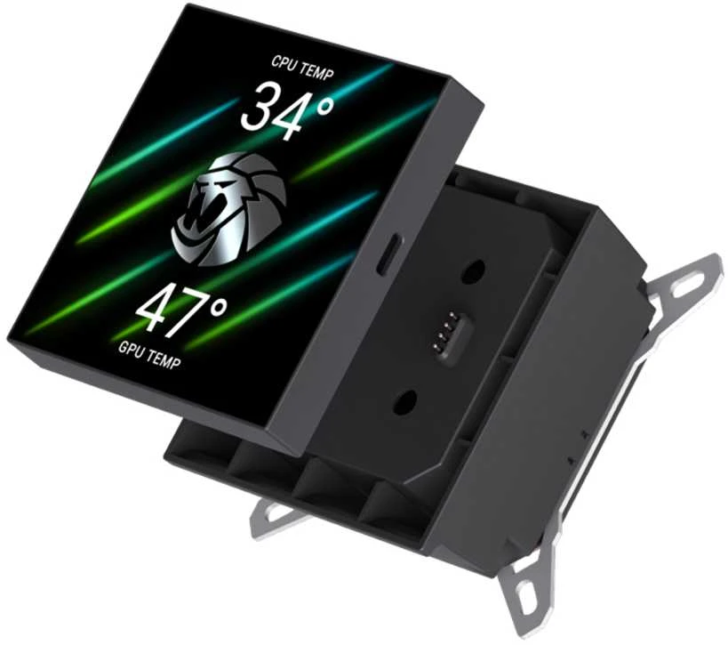 Gamemax CPU Liquid Cooler | GLACIER 360 LCD BK | Juodas