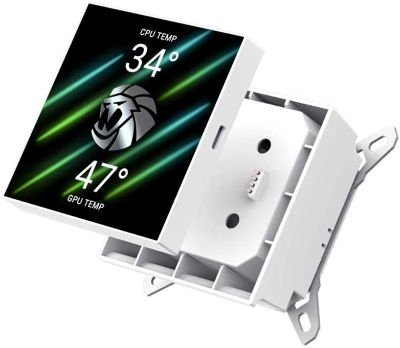 Gamemax CPU Liquid Cooler | GLACIER 360 LCD WH | Baltas