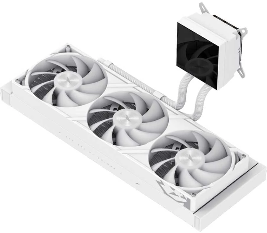 Gamemax CPU Liquid Cooler | GLACIER 360 LCD WH | Baltas
