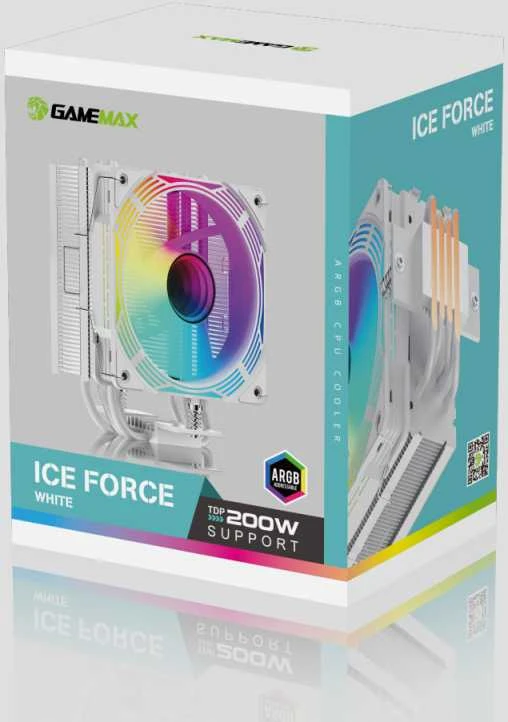 „Gamemax“ procesoriaus oro aušintuvas | ICE FORCE WH | Baltas