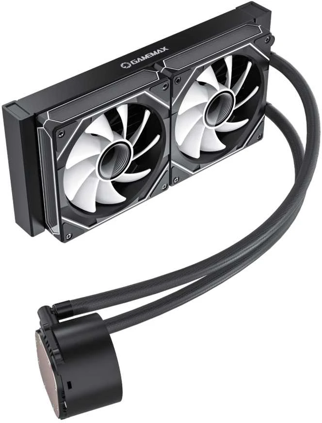 Gamemax CPU Liquid Cooler | ICEBURG 240 DIGITAL BK | Juodas