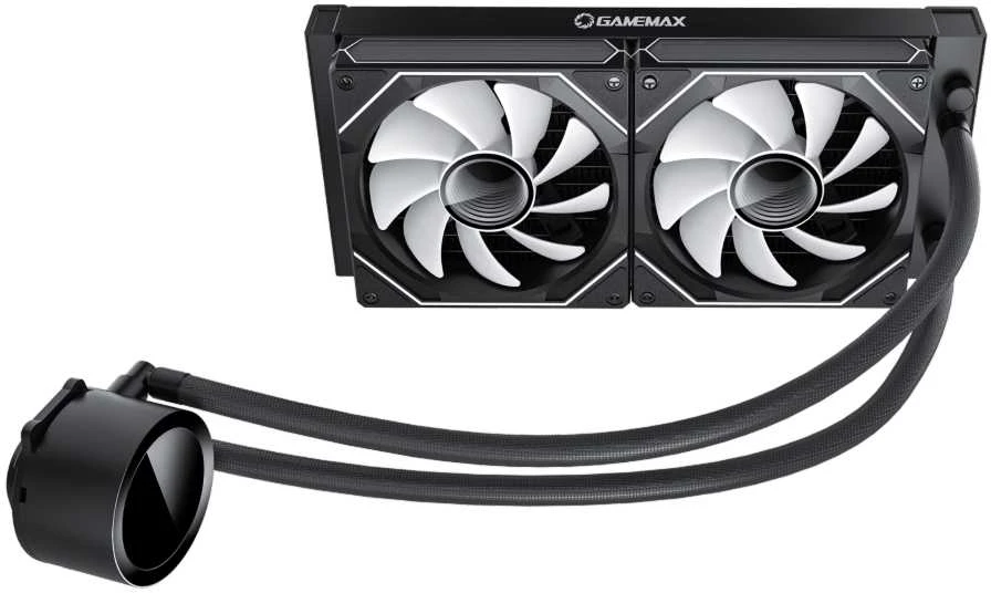 Gamemax CPU Liquid Cooler | ICEBURG 240 DIGITAL BK | Juodas