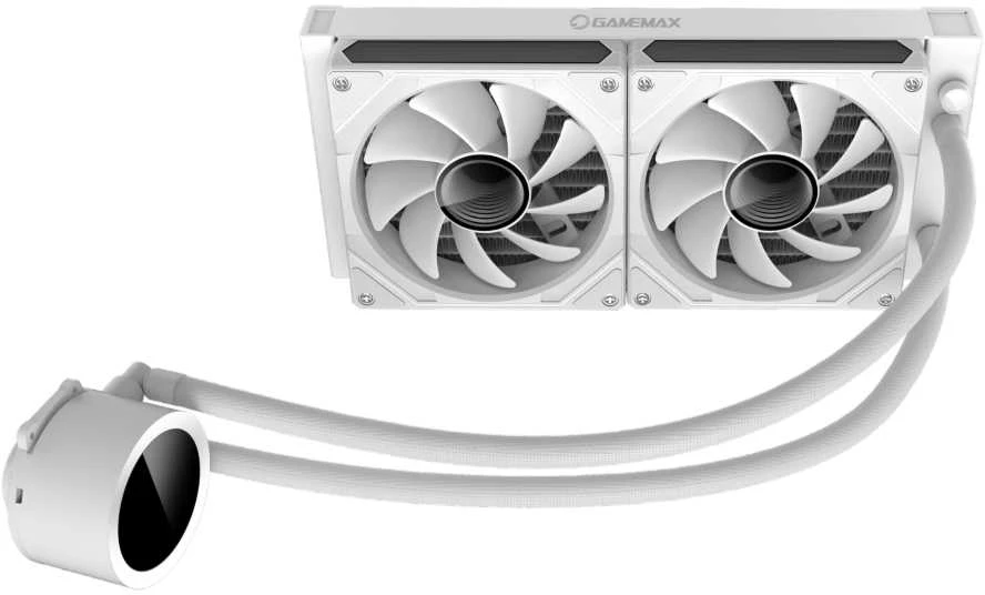Gamemax CPU Liquid Cooler | ICEBURG 240 DIGITAL WH | Baltas