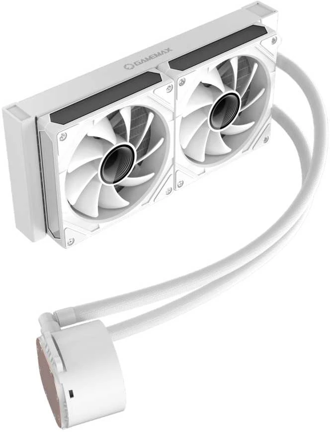 Gamemax CPU Liquid Cooler | ICEBURG 240 DIGITAL WH | Baltas