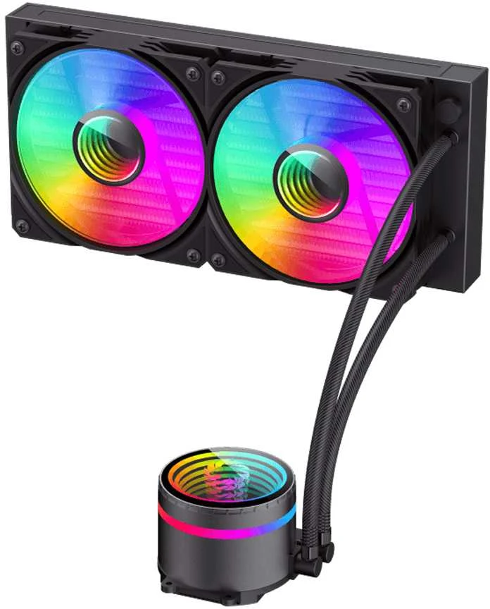Gamemax CPU Liquid Cooler | ICEBURG 240 INFINITY | Juodas