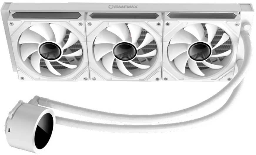 Gamemax CPU Liquid Cooler | ICEBURG 360 DIGITAL WH | Baltas